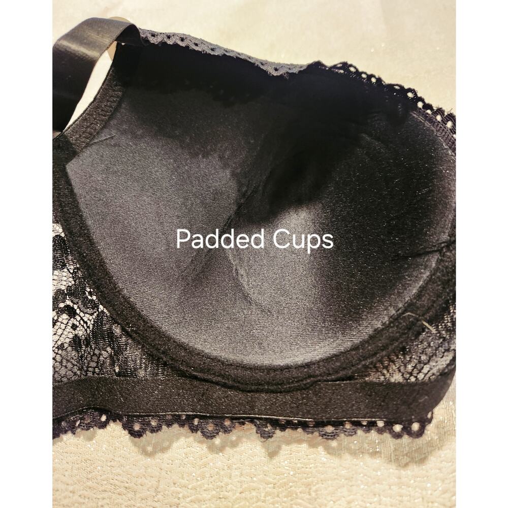 Pink‎ Lover Women's Bra 44DD Black Lace - Picture 4 of 6